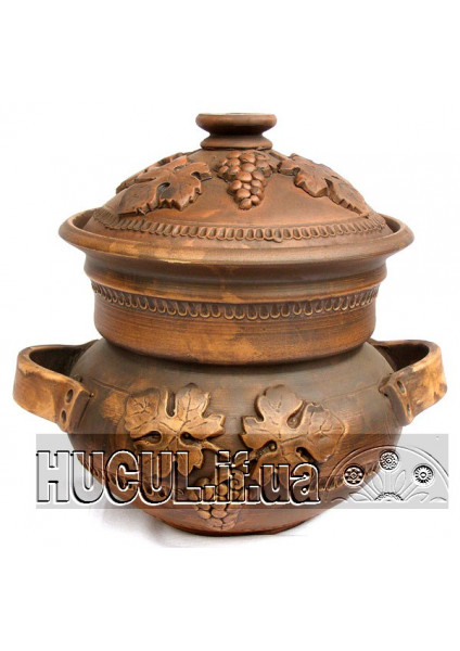 Ceramic Soup Tureen with Grape Leaves