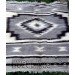 Black and white handmade blanket "Eye"