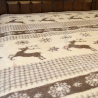 Wool blanket Norwegian reindeer