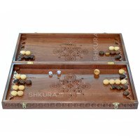 Wooden chess 3 in 1 "Knights". 55x55 cm. Light
