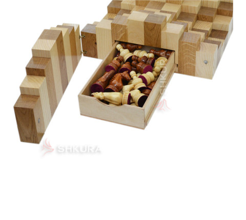 Three-dimensional chess 3D. 36x36 cm