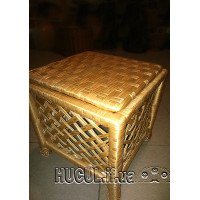 Wicker stool "Grid 2"
