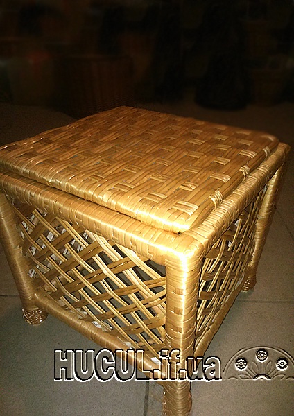 Wicker Stool "Grid 2"