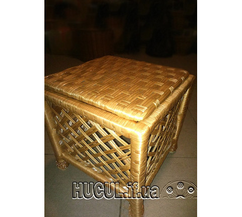 Wicker Stool "Grid 2"
