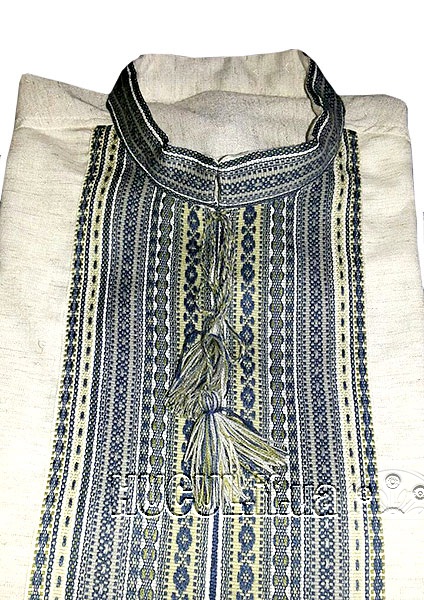 Men's woven shirt "Wheat Ears"