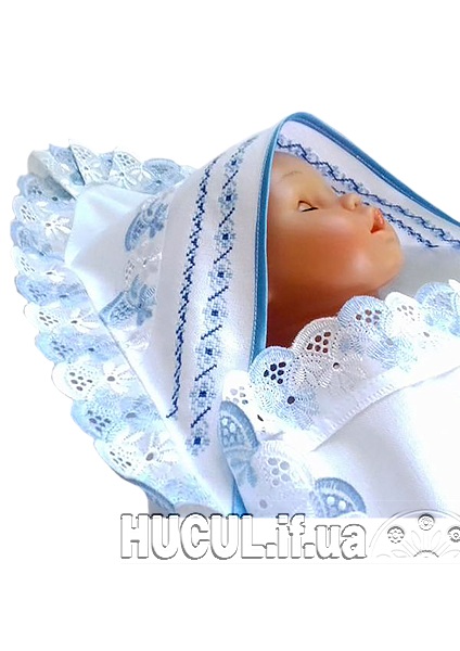 Baptismal shawl "Heavenly Flowers"