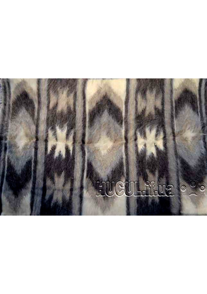 Blanket "Verkhovynets" black and white handmade