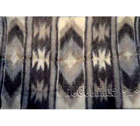 Blanket "Verkhovynets" black and white handmade