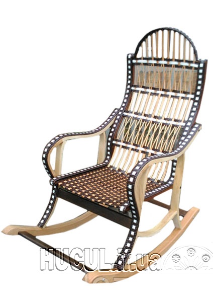 Wicker rocking chair "Brown removable"