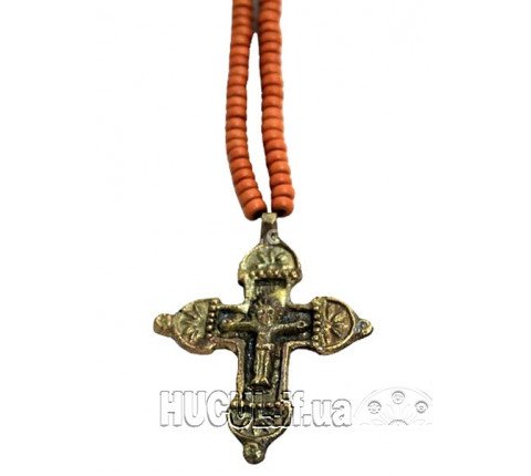 The chest decoration "Zgharda 014" — an original Hutsul amulet made of brass