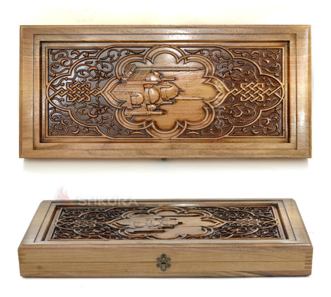 Wooden backgammon "Mosque"