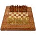 Wooden Chess + Backgammon "Cossacks", 50x50 cm. Inlaid with copper