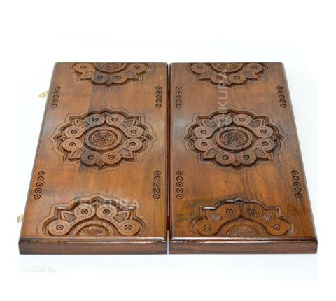 Wooden backgammon "Sphere", 50 cm