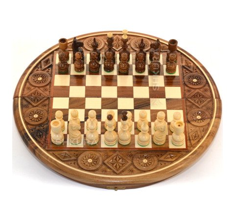Round Chess, 36x36 cm