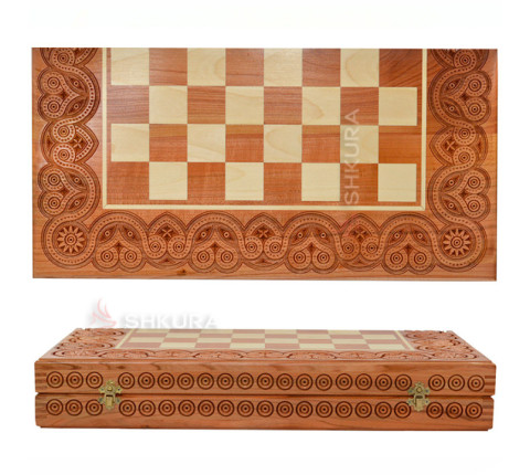 Wooden chess 3 in 1 "Egypt". 55x55 cm. Light