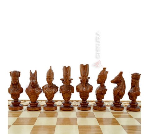Wooden chess 3 in 1 "Egypt". 55x55 cm. Light