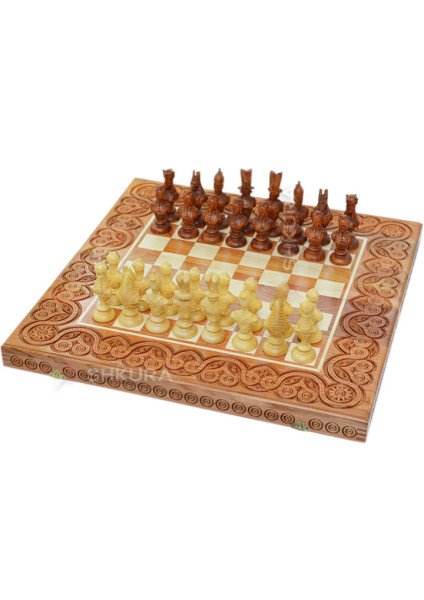 Wooden chess 3 in 1 "Egypt". 55x55 cm. Light