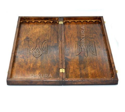 Handmade backgammon "Trident", 55 cm