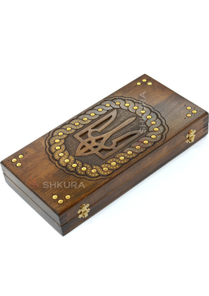 Backgammon "Trident of Ukraine" 55 cm