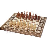 Шахи "Гуцульщина" 60х60 см. Бісер