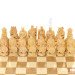 Carved chess 3 in 1 "Knights" 50x50 cm. Copper