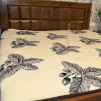 Wool blanket Oak leaves