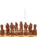 Wooden Chess + Backgammon, "Pirates" 56x56 cm. Bead inlay