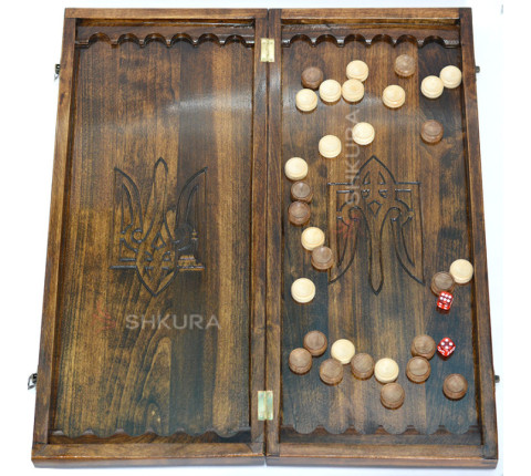 Backgammon "Trident of Ukraine" 50 cm
