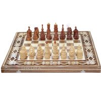 Chess "Hutsulshchyna" 60x60 cm. Beads
