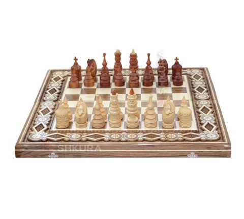 Chess "Hutsulshchyna" 60x60 cm. Beads