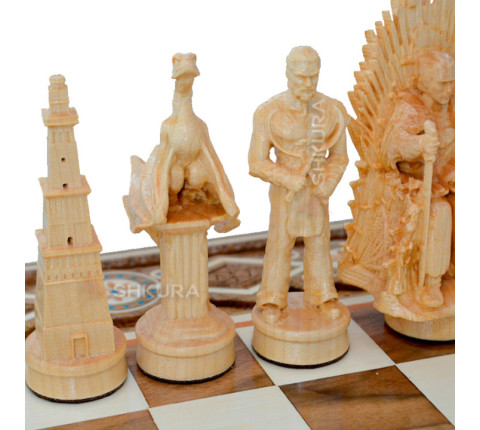 Chess "Game of Thrones". 60x60 cm. Beads