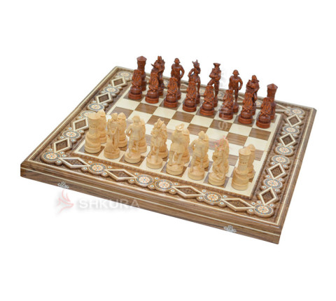 Chess "Pirates of the Caribbean" 60x60 cm. Beads
