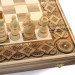 Wooden Chess + Backgammon, 50x50 cm. Inlaid with copper