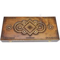 Backgammon "Zubr", 45x42 cm