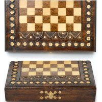 Chess + Backgammon + Checkers, 34x38 cm, beads