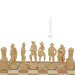 Wooden chess 3 in 1 "Pirates of the Caribbean". 55x55 cm. Light.