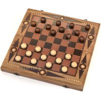 Backgammon + Checkers, 36x36 cm