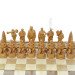 Carved chess 3 in 1 "Armed Forces of Ukraine" 50x50 cm. Mosaic