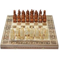 Chess 3 in 1 "Knights" 50x50 cm.