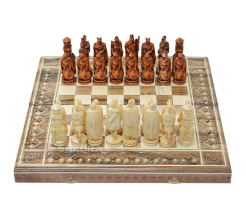 3 in 1 Chess "Knights" 50x50 cm.