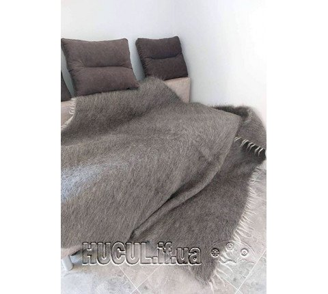 Blanket "Solid Gray" handmade