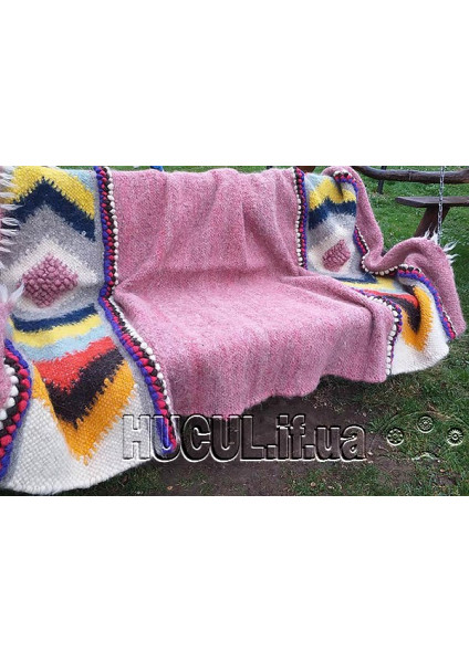 Blanket "Pink Embroidery"