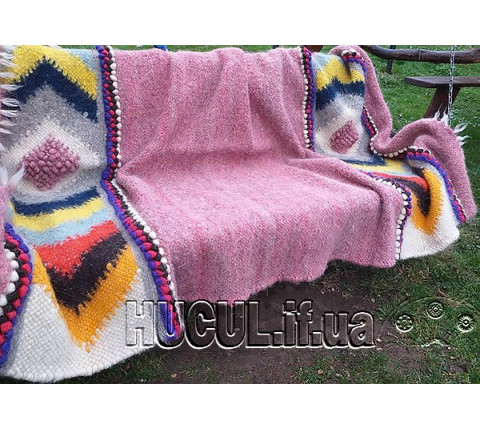 Blanket "Pink Embroidery"