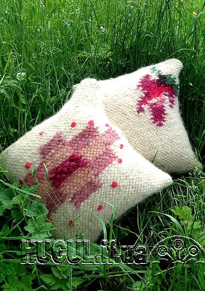 Cushion "Peony" handmade