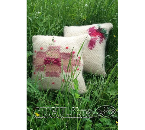 Cushion "Peony" handmade