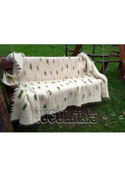 Hutsul handmade blanket "Birch"
