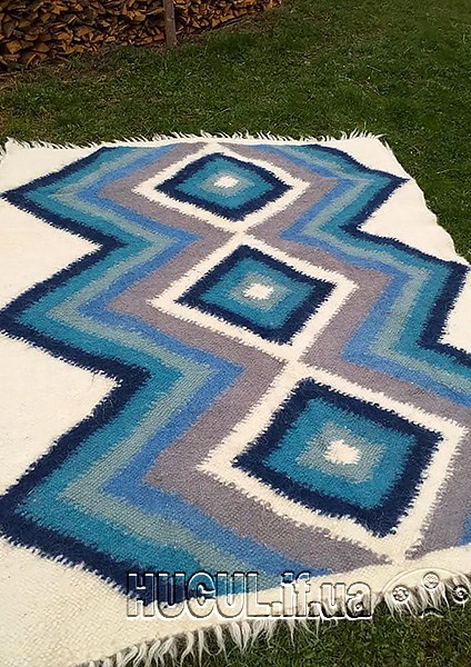 Hutsul handmade blanket "Waterfall"