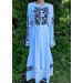 Dress "Tenderness": linen lace with rheingold embroidery