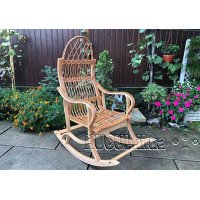 Wicker rocking chair "Dismantlable"