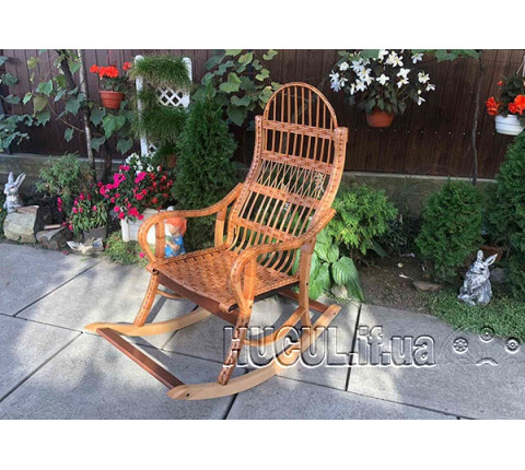 Wicker rocking chair "Disassemblable 2"